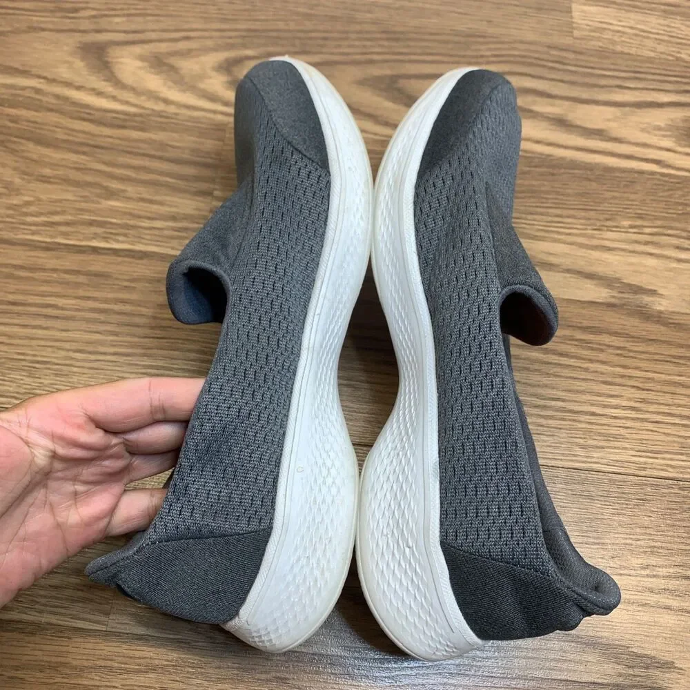 Skechers Go Walk 4 GoGaMax Memory Foam Gray Slip On‎ Shoes 14148 Womens Size 10